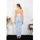 Moda Çizgi Kadın Pamuklu Alt Pijama 27469