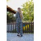 Moda Çizgi Kadın Penye Bol Paça Pijama Takım 4121