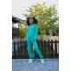 Moda Çizgi Kadın Penye Bol Paça Pijama Takım 4124