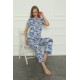 Moda Çizgi Kadın Penye Pijama Takım 4154