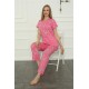 Moda Çizgi Kadın Penye Pijama Takım 4155