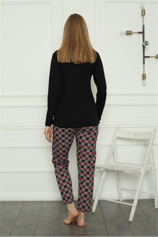 Moda Çizgi Kadın Penye Pijama Takım 4158