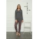 Moda Çizgi Kadın Penye Pijama Takım 4159
