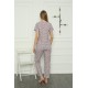 Moda Çizgi Kadın Penye Pijama Takım 4166