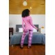 Moda Çizgi Kadın Penye Uzun Kol Pijama Takım 4114