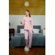 Moda Çizgi Kadın Penye Uzun Kol Pijama Takım 4115