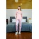 Moda Çizgi Kadın Penye Uzun Kol Pijama Takım 4115