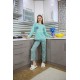 Moda Çizgi Kadın Penye Uzun Kol Pijama Takım 4119