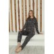 Moda Çizgi Kadın Penye Uzun Kol Pijama Takım 4144