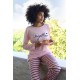 Moda Çizgi Kadın Penye Uzun Kol Pijama Takım 4190