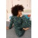 Moda Çizgi Kadın Uzun Kol 3 İplik Penye Pijama Takım 4181