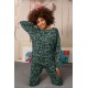 Moda Çizgi Kadın Uzun Kol 3 İplik Penye Pijama Takım 4181
