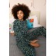 Moda Çizgi Kadın Uzun Kol 3 İplik Penye Pijama Takım 4181
