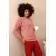 Moda Çizgi Kadın Uzun Kol 3 İplik Penye Pijama Takım 4184