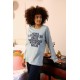Moda Çizgi Kadın Uzun Kol Penye Pijama Takım 4182
