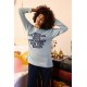 Moda Çizgi Kadın Uzun Kol Penye Pijama Takım 4182