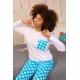 Moda Çizgi Kadın Uzun Kol Penye Pijama Takım 4197