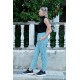 Moda Çizgi Kadın Welsoft Polar Tek Alt Pijama 210061