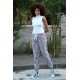 Moda Çizgi Kadın Welsoft Polar Tek Alt Pijama 210064