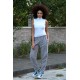 Moda Çizgi Kadın Welsoft Polar Tek Alt Pijama 210068