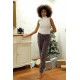 Moda Çizgi Kadın Welsoft Polar Tek Alt Pijama 210070