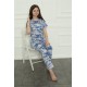 Moda Çizgi Kız Çocuk Penye Pijama Takım 20397