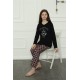Moda Çizgi Kız Çocuk Penye Pijama Takım 20401