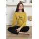 Moda Çizgi Kız Çocuk Penye Pijama Takım 20420