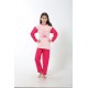 Moda Çizgi Kız Çocuk Penye Pijama Takım 4503