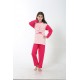 Moda Çizgi Kız Çocuk Penye Pijama Takım 4503