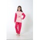 Moda Çizgi Kız Çocuk Penye Pijama Takım 4503