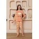 Moda Çizgi Kız Çocuk WelSoft Polar Turuncu Pijama Takımı 20527