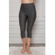 Moda Çizgi Microfiber Kapri Tayt 5863