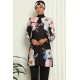 Moda Çizgi Tam Tesettür Dijital Desenli Mayo 31045