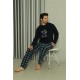 Moda Çizgi Welsoft Erkek Polar Sevgili Kombini Pijama Takımı 50123 Tek Takım Fiyatıdır