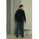 Moda Çizgi Welsoft Erkek Polar Sevgili Kombini Pijama Takımı 50123 Tek Takım Fiyatıdır