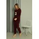 Moda Çizgi Welsoft Kadın Polar Sevgili Kombini Pijama Takımı 50120 Tek Takım Fiyatıdır