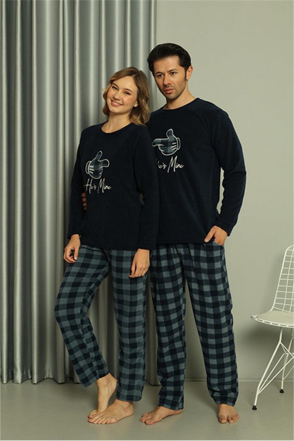 Moda Çizgi Welsoft Kadın Polar Sevgili Kombini Pijama Takımı 50122 Tek Takım Fiyatıdır