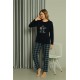 Moda Çizgi Welsoft Kadın Polar Sevgili Kombini Pijama Takımı 50122 Tek Takım Fiyatıdır