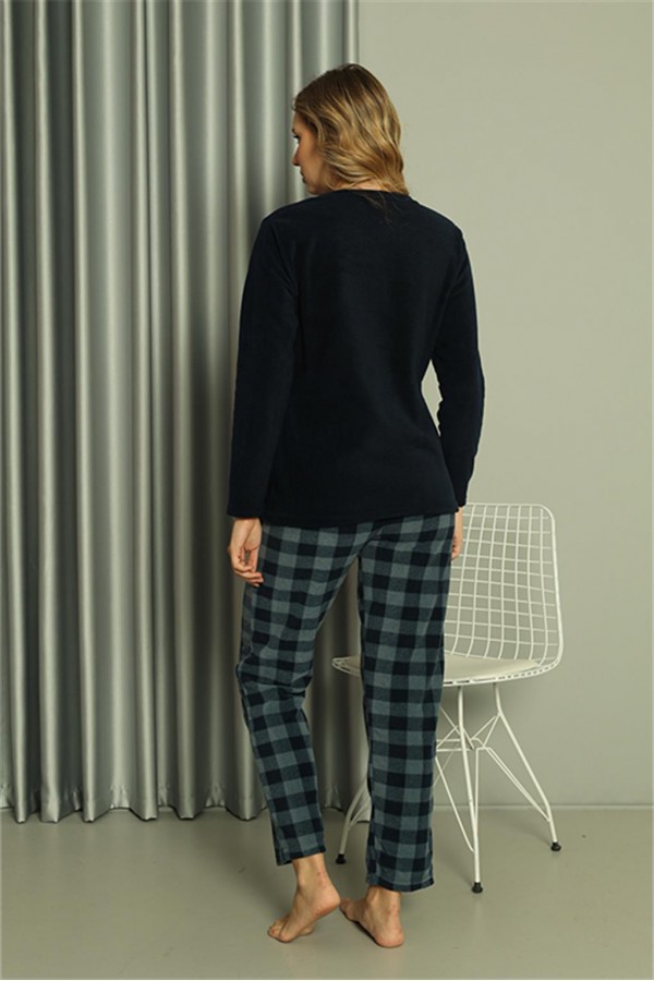 Moda Çizgi Welsoft Kadın Polar Sevgili Kombini Pijama Takımı 50122 Tek Takım Fiyatıdır