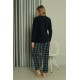 Moda Çizgi Welsoft Kadın Polar Sevgili Kombini Pijama Takımı 50122 Tek Takım Fiyatıdır