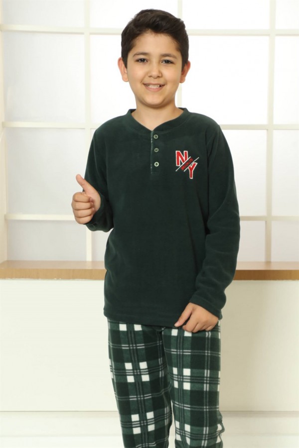 Moda Çizgi WelSoft Polar Çocuk Pijama Takımı 20249Y