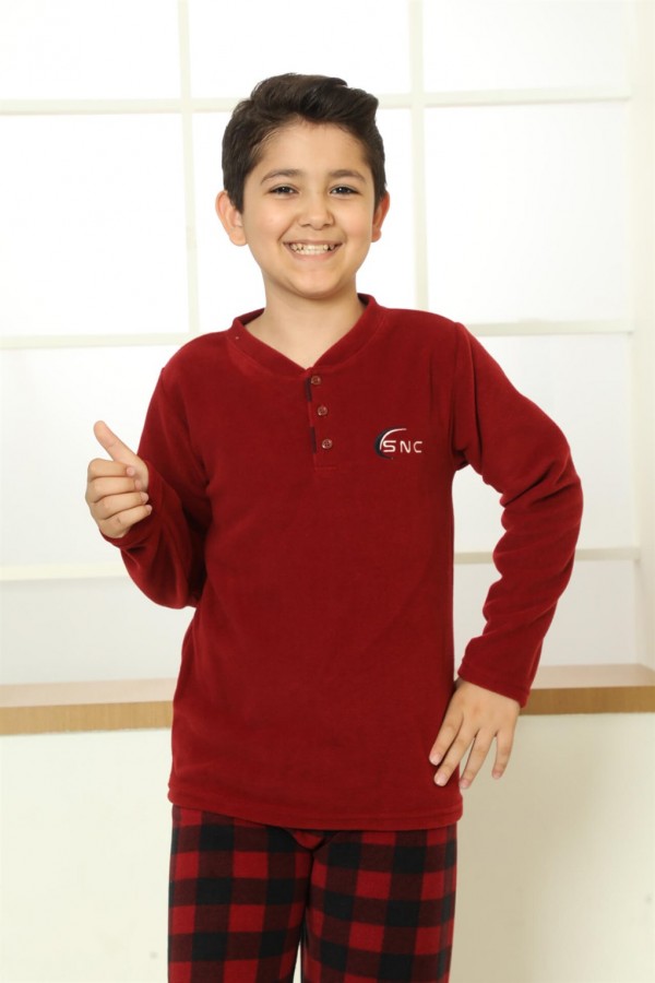 Moda Çizgi WelSoft Polar Çocuk Pijama Takımı 20250B