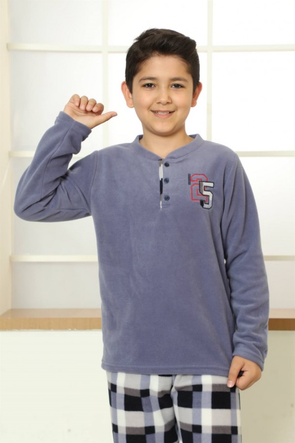Moda Çizgi WelSoft Polar Çocuk Pijama Takımı 20251
