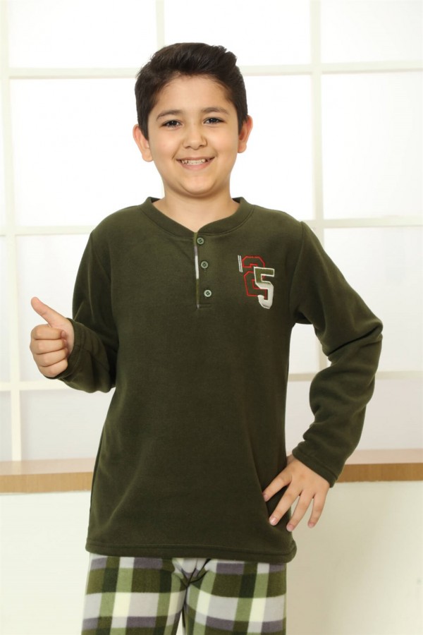 Moda Çizgi WelSoft Polar Çocuk Pijama Takımı 20251H