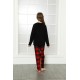 Moda Çizgi WelSoft Polar Çocuk Pijama Takımı 4632