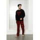 Moda Çizgi WelSoft Polar Erkek Pijama Takımı 6798