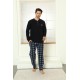 Moda Çizgi WelSoft Polar Erkek Pijama Takımı 6820
