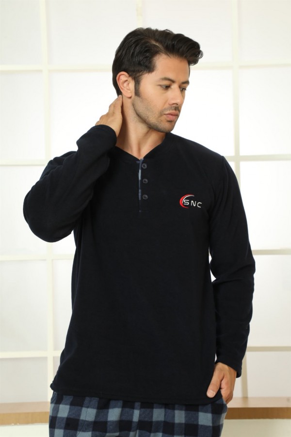 Moda Çizgi WelSoft Polar Erkek Pijama Takımı 6820