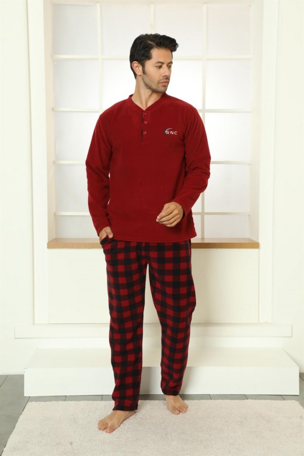 Moda Çizgi WelSoft Polar Erkek Pijama Takımı 6821